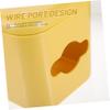 Homoyoyo 1pc Wall-Mounted Wire Storage Case Cable Organizer Box for Power Strips and USB Hubs Efficient Cord Management Yellow Keeps Cables Tidy and Protected view 3