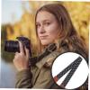 Homoyoyo Classic Camera Shoulder Belt Neck Strap Adjustable Length Comfortable Camera Accessory Black view 3