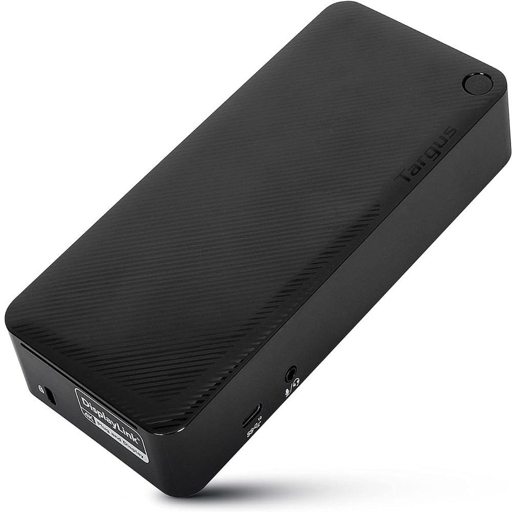 HP USB-C Universal DV4K Docking Station with 100W Power Delivery (1x USB Type-C, 3 USB Type-A, 1 Audio Jack, 2 DisplayPort, 2 HDMI 2.0, 1 RJ-45, Support up to 2 UHD 4K Display) Made by Targus