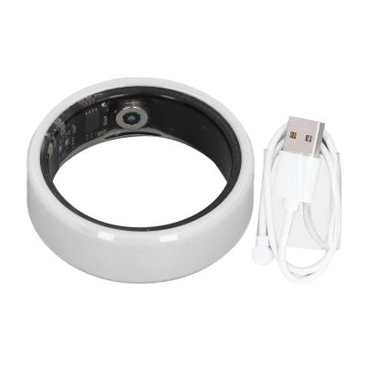 Akozon Smart Ring, IP68 Sleep Smart Ring Pedometer Sleep Monitoring Ring Rechargeable Smart Ring Health (No. 10)