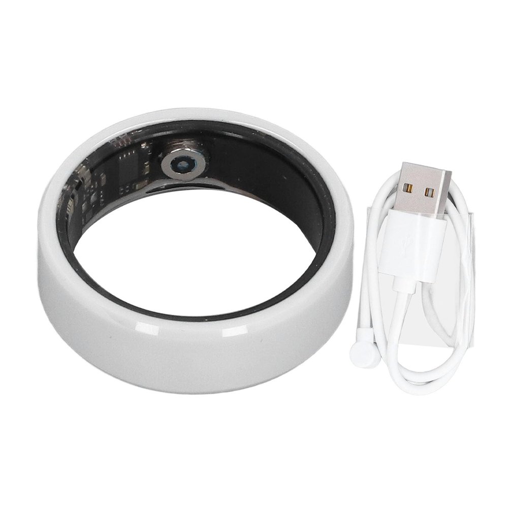 Akozon Smart Ring, IP68 Sleep Smart Ring Pedometer Sleep Monitoring Ring Rechargeable Smart Ring Health (No. 10)