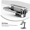 DOITOOL 1pc Desktop Phone and Tablet Stand Folding Bracket Stable Base Triple Slip Design Compatibility for and Devices Black view 2