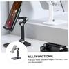 DOITOOL 1pc Desktop Phone and Tablet Stand Folding Bracket Stable Base Triple Slip Design Compatibility for and Devices Black view 3