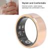 Akozon Smart Ring, Gold BT Sleep Fitness Rings IP68 Smart Ring Health Pedometer Smart Health Ring for Daily Use (21.5mm/0.85in) view 3