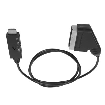 to Scart Cable, Support PAL NTSC HD to Scart Converter Adapter Cable Conversion, with USB Cable, for TV VHS VCR DVD
