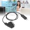 to Scart Cable, Support PAL NTSC HD to Scart Converter Adapter Cable Conversion, with USB Cable, for TV VHS VCR DVD view 2