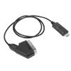 to Scart Cable, Support PAL NTSC HD to Scart Converter Adapter Cable Conversion, with USB Cable, for TV VHS VCR DVD view 4