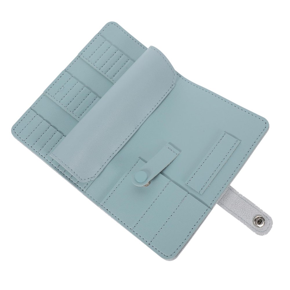 FRCOLOR Nail Drill Bits Holder Bag, 37 Hole Artificial Leather Organizer