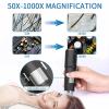 DirectNine Basics Wireless Digital Microscope, 50X to 1000X Magnification 640X480P Resolution WiFi USB Microscope Camera, Handheld HD Inspection Camera with 8 LED Lights, Genericcqu2vwgi67 view 4