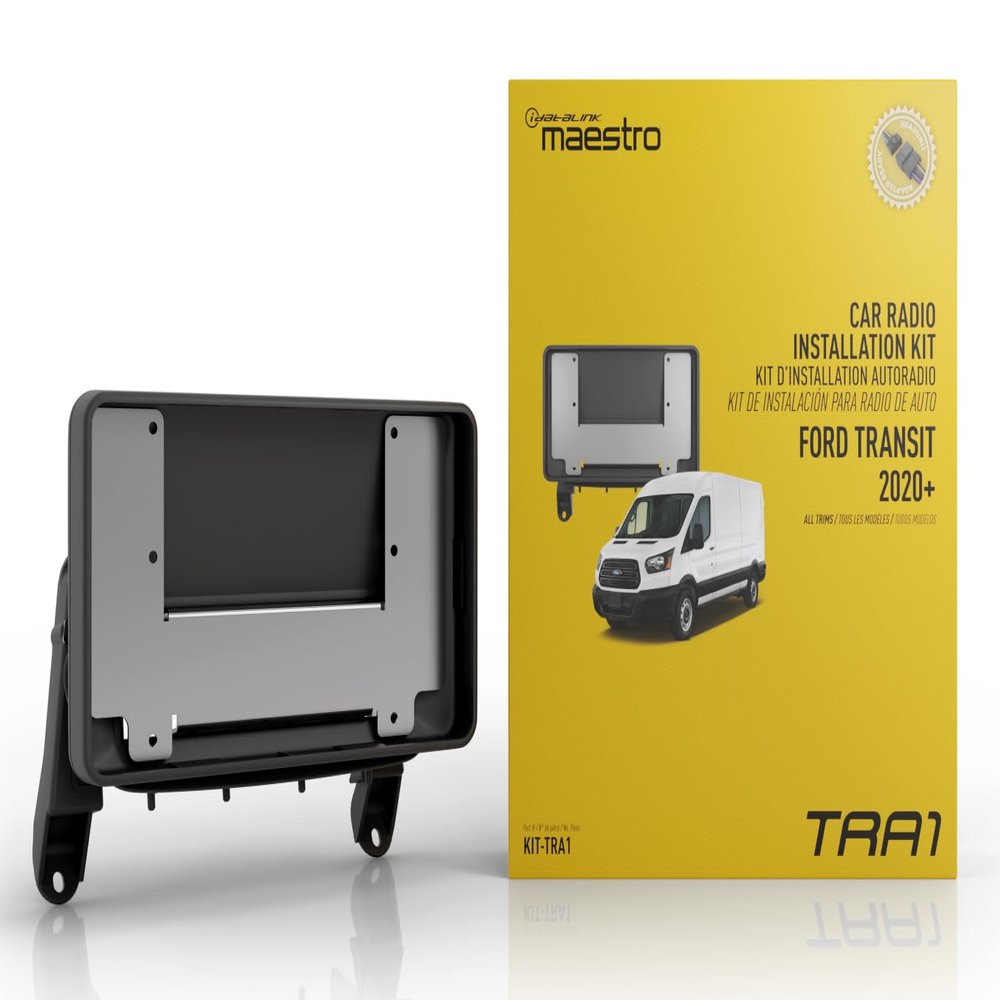 Idatalink Maestro KIT-TRA1 Dash Kit for OEM Radio Replacement in Select 2020+ Ford Transit Vehicles, Includes Plug & Play T-Harness (ADS-MRR or ADS-MRR2 Module Also Required)