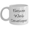 MIPOMALL Future Web Developer 11oz 15oz Mug, Web developer Present From Colleagues, Fun Cup For Colleagues view 1