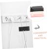 DOITOOL 20pcs Adhesive Cable Management Clips Cord Organizers for Tidy Desktop Wire Management No Drilling Required Black White Clips for Use view 4
