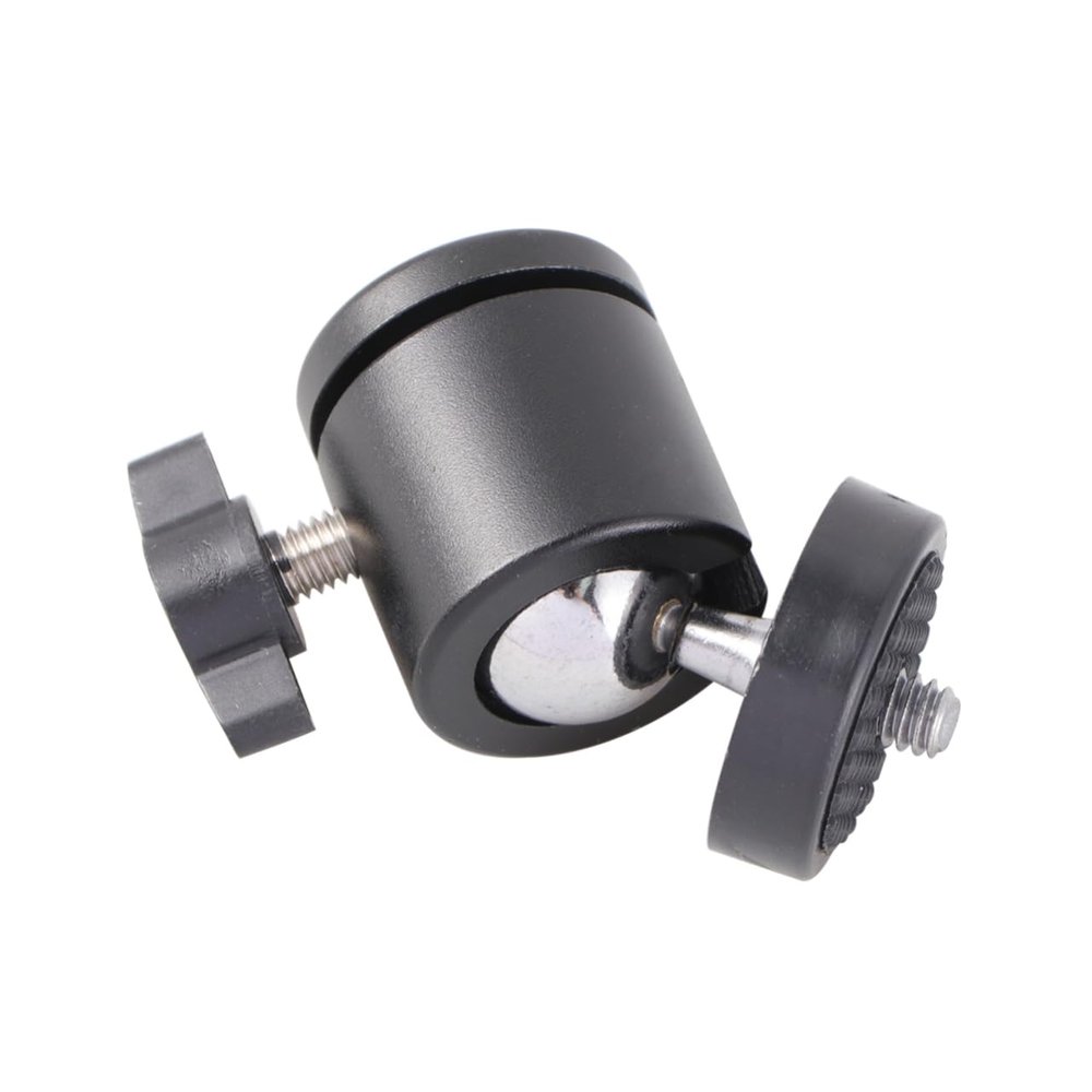 Hoement 2pcs Mini Tripod Head with Thread for Cameras and Camcorders Compact and Sturdy Ball Head for Smooth Rotation and Easy