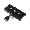 NOENNULL Black QR-120 Clamp Adapter for Quick Release Plate 1/4 3/8 for Arca Tripod, NOENNULLznubwgo1i2 view 3