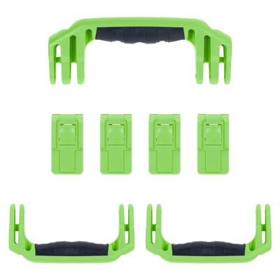 Pelican 1607 Replacement Handle & Latch Set by ColorCase - Lime Green - Handles & Push Button Latches