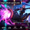 Sealan 24 inch Computer Gaming Monitor Built-in Speakers 100Hz Refresh Rate 16:9 Aspect Ratio Ergonomic Tilt & VESA Compatible - Home Office Sync FHD 1920x1080p Visual Experience for Work & Play view 2