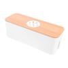 DOITOOL 1pc Cable Storage Organizer Round Holed Box for Desk Office Use Compact Socket Storage to Keep Cables Tidy and Protected Any Space view 1
