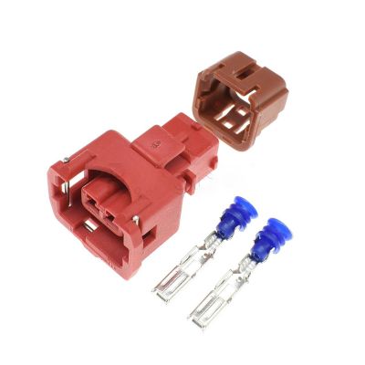 VAIGAI Yige Store 1-20Sets 2 Pin Knock Detonation Sensor Plug Female Connector Auto Cable Socket Fit Compatible Car MIT-Su-BIHI PB186-02326 PB187-02326 (Color : RED, Size : 5Sets)