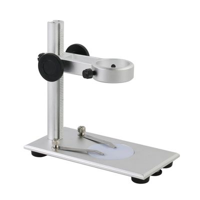 Joebo Microscope Kit Universal 35mm Aluminum Alloy USB Digital Electronic Microscope Stand Adjustable Holder Bracket Microscope Lens Adapters (Color : A with led)
