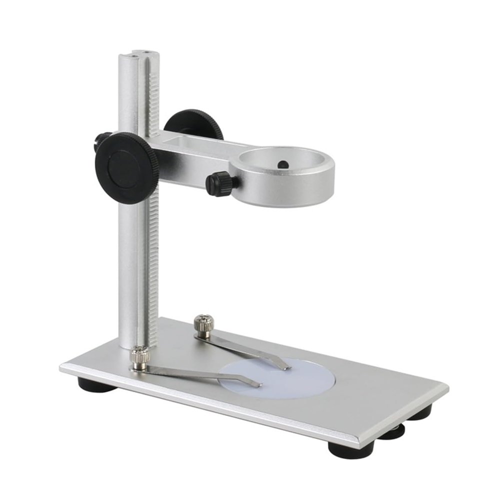 Joebo Microscope Kit Universal 35mm Aluminum Alloy USB Digital Electronic Microscope Stand Adjustable Holder Bracket Microscope Lens Adapters (Color : A with led)