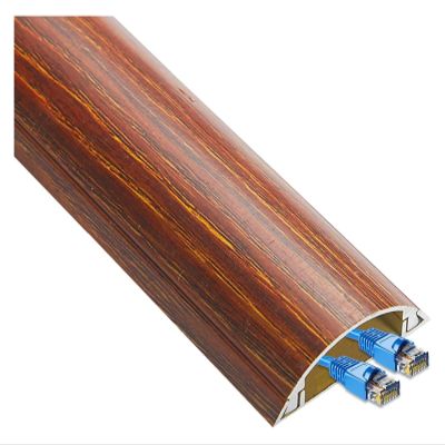BYZOMU Cable trunking Raceway, 1m Long Self Adhesive Cord Management Tidy Channels for Home Offices Wall or Floor Corners, tv Wire Hider Cover (Color : Wood Color, Size : Width 50mm)