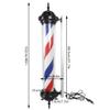 Dodoam Barber Shop Sign 40" Red Blue White Rotating Pole Light LED Hair Salon US Plug,Wall Hanging Lamp Waterproof Rotating Barber Pole Red White Blue Stripe Sign Lamp view 2