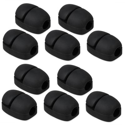 Homoyoyo 10pcs Cord Organizer Clips Adhesive Wire Holders for Desk Home for USB Audio Headphone Cables Trace Design