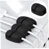 Homoyoyo 10pcs Cord Organizer Clips Adhesive Wire Holders for Desk Home for USB Audio Headphone Cables Trace Design view 3
