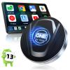 OneCarStereo CarPlay Ai Box Ultra, Wireless CarPlay Adapter Built-in Qualcomm 8-core 6225 High-Performance with Android 13, Magic CarPlay Box Stream Video Apps, TF/SIM Card, LED Light(8+128GB) view 1