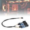 for USB 9pin Expaion Card Male 1 to 4 Female Exteion Cable Circuit Board 2.0 HUB Hub for Desktop Motherboard view 1