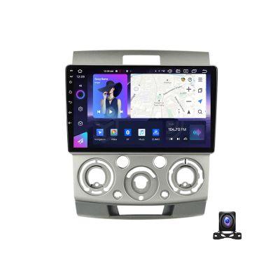 EsaSam 9 Inch Android 13 Car Stereo Multimedia Car Radio for Ford Ranger 2006~2011 Focus GPS Navigation MP5 Player with 4G/USB/RDS/DSP/Carplay/Auto+ AHD Backup Camera,8 core nf6 8g+128g