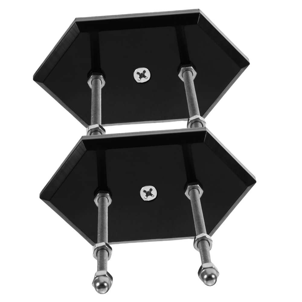KOMBIUDA 2pcs Acrylic Skateboard Wall Mount Bracket Sturdy Holder for Vertical Display and Space Saving for Skateboard Storage and Showcasing Black