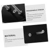 KOMBIUDA 2pcs Acrylic Skateboard Wall Mount Bracket Sturdy Holder for Vertical Display and Space Saving for Skateboard Storage and Showcasing Black view 3