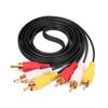 5 FT Premium 3 RCA to 3 RCA Composite Extension Audio Video AV Cable Yellow Red WhiteSuitable for TVs, VCRs, DVD Players view 1
