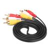 5 FT Premium 3 RCA to 3 RCA Composite Extension Audio Video AV Cable Yellow Red WhiteSuitable for TVs, VCRs, DVD Players view 2