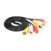 5 FT Premium 3 RCA to 3 RCA Composite Extension Audio Video AV Cable Yellow Red WhiteSuitable for TVs, VCRs, DVD Players view 3