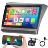 4GB RAM+64GB ROM Car Radio for Honda Civic 2012 2013 2014 2015,Support Wireless Carplay&Android Auto,Bluetooth/FM Radio,9 Inch QLED Touch Screen for Civic Drivers view 1