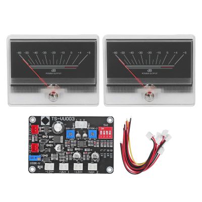 TANIQIACA VU Meter Sound Audio Level Indicator Pre Amplifier Amp with Driver Board Set Kit
