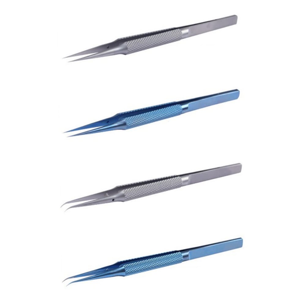 jojofuny Precision Tweezers Fine Tip Jewelers Pliers for Jewelry Making Circuit Board Repair Tools