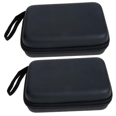 DOITOOL 2pcs Hard Disk Storage Organizer Pouch for Cables USB Drives and Chargers Portable Eva Carrying Case for Travel and Home Use