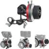 Fotga Aluminum Mini Pocket A/B Stops Lens Follow Focus Lever Camera Focus Puller Compatible 15mm Rod Rail Rig Damping No-Slip Handwheel for DSLR Mirrorless Camcorder Camera Cage Rig view 1