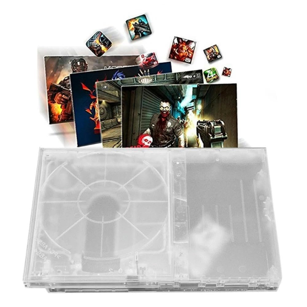 DirectNine Basics for Fit for Ps2 Slim 9XXXX 70000 Series Host Top Clear Housing Flip Top Cover, 6924022822768