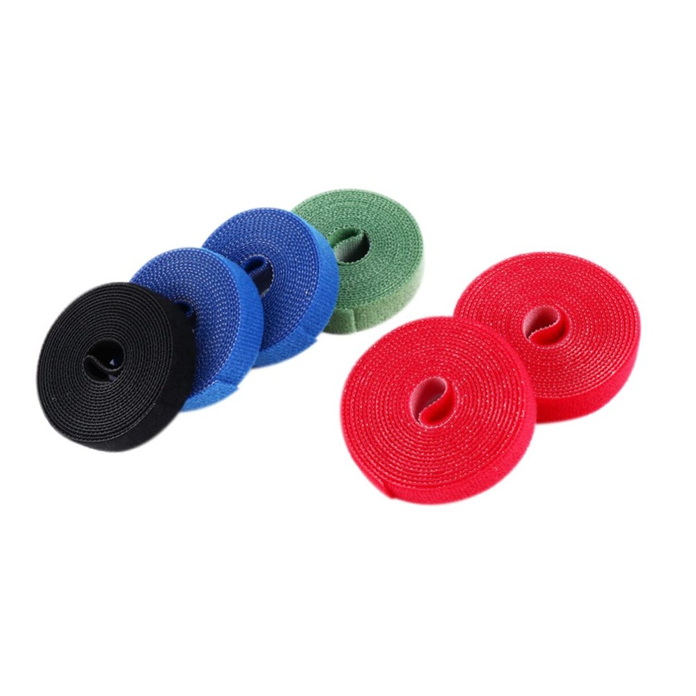 Homoyoyo 6rolls Reusable Cable Organizer Straps Hook and Loop Fastening Ties for Tidy Cord Management and Easy Access
