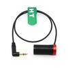 HangTon Balanced Audio Cable for Wireless Receiver Mic to Sony Canon Camera Mixer, Right Angle 3.5mm 1/8" to Low-Profile XLR 3 Pin Male 50cm Red view 2