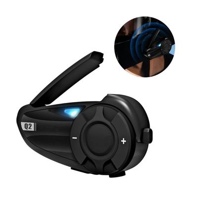 for Motorcycle Helmet Headset Intercom Compatible 5.1 Quick-Pair Waterproof Up to 2 Interpho