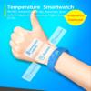 Pick wish Charging Vibration Reminder, Silent Alarm Clock, Waterproof Electronic Watch, Temperature and Health Monitoring, Sports Bracelet (Blue), Small, WT-S1 view 2