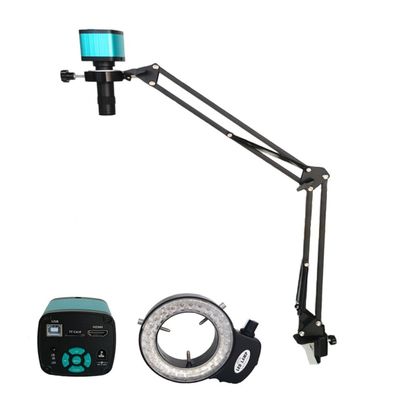 JOEBO Microscope Kit 4K 48MP 1080P Digital Microscopio Max 120X C-Mount Lens Industrial Microscope Camera Microscope Lens Adapters (Color : Full Set)