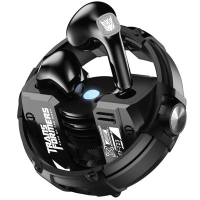ZOMBIES CAT Transformers TF-T23 Wireless Bluetooth 5.4 Earphones, Bass Stereo, HD Mic, 60H Playtime, IPX5 Sweatproof for Android iOS Black