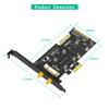 2 in 1 Combo Mini PCI-E to PCI-E 1x and MSATA to SATA3 Adapter with SIM Card Slot for WiFi/ 3G/4G/LTE/Msata SSD view 4
