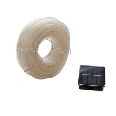 SEWOART 12m Led Solar Powered Tube Lights White Fairy Lights for Outdoor Party Solar Panel for Optimal Charging for Garden and Patio Decoration